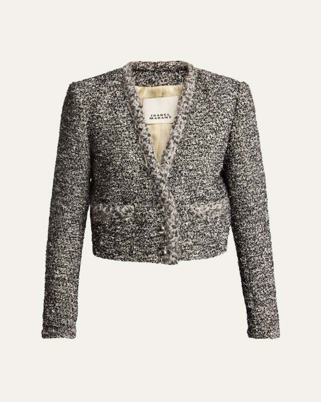 Gwendoline Boucle Single-Breasted Jacket